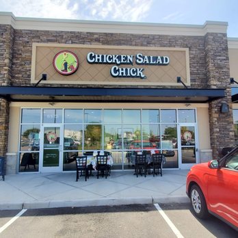 Chicken Salad Chick - A very small outdoor dining area which I hope they expand upon with shade and more tables. - Southern Near Me - Mechanicsville, Virginia Chicken Salad Chick - A very small outdoor dining area which I hope they expand upon with shade and more tables. - Southern Near Me - Mechanicsville, Virginia