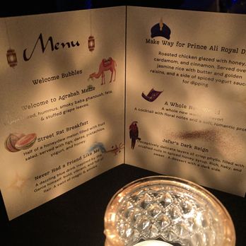 Granada Theater - Dinner menu for Taste the Movie -- Aladdin - Venues & Event Spaces Near Me - Minneapolis, Minnesota