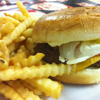 Cane Creek Cafe - Nothing makes a burger great like crinkle cut fries! - Cafes Near Me - Holcomb, Mississippi