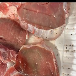 When I flipped the lamb over to inspect it after seasoning the other pack it looked like this.