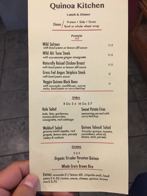 Menu photo 8 Quinoa Kitchen Brooklyn, NY