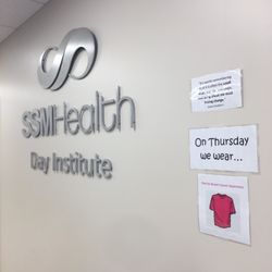 SSM Health Day Institute - St. Charles Day Institute - Inside view sign and cute Thursday theme to wear for clients