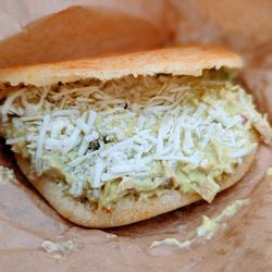 Gusto Gourmet - La Reina (shredded chicken and avocado with cheese)