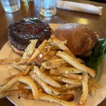 Parish Publick House - Classic Burger with garlic fries - Irish Pub Near Me - Aptos, California