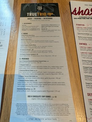 Menu photo 1 True Food Kitchen Columbus, OH Menu photo 1 True Food Kitchen Columbus, OH