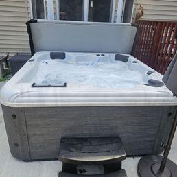 Our awesome Tropics Seas Spa Rio hottub!