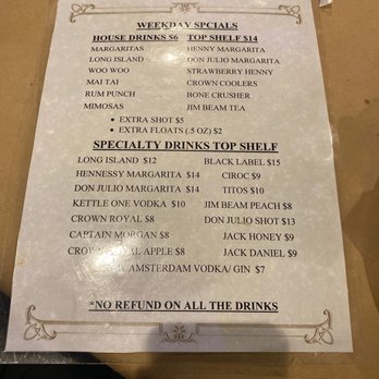 Crafty Crab - Drink menu - Cajun/Creole Near Me - District Heights, Maryland Crafty Crab - Drink menu - Cajun/Creole Near Me - District Heights, Maryland