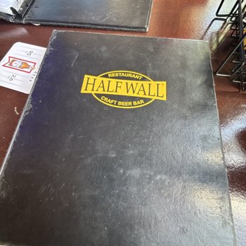 The Half Wall DeLand - Menu book - American Near Me - DeLand, Florida