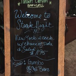 Tukwet Canyon Bar and Grill - Daily Special Board.