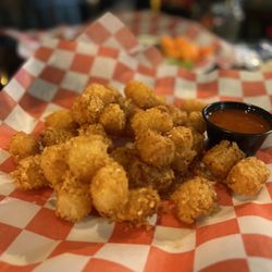 The Mucky Duck Bar - Tater tots (with buffalo sauce)