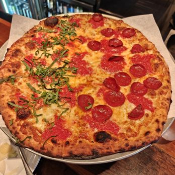 Max and Leo's - Newton - half pizza half basil - Pizza Near Me - Newton, Massachusetts