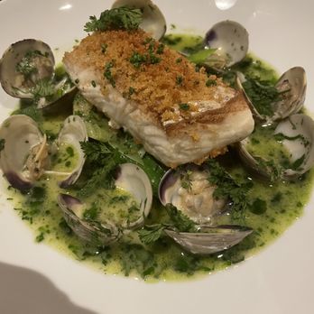 Treadwell - halibut and clam-- I learned that I love clams at the first bite! - Canadian (New) Near Me - Niagara-on-the-Lake, Ontario Treadwell - halibut and clam-- I learned that I love clams at the first bite! - Canadian (New) Near Me - Niagara-on-the-Lake, Ontario