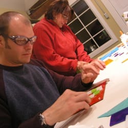 Wells Glass Studio - Students Working