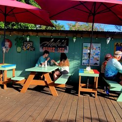 Aoki's Shave Ice - Dining Area (05/21/23). @AokiShaveIce #Haleiwa #NorthShore #Hawaii #ShaveIce