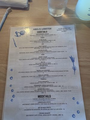 Menu photo 3 Abel's Lobster Mount Desert, ME