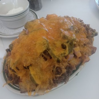 Louie's Cafe - Loaded hash browns - Breakfast & Brunch Near Me - Baton Rouge, Louisiana Louie's Cafe - Loaded hash browns - Breakfast & Brunch Near Me - Baton Rouge, Louisiana
