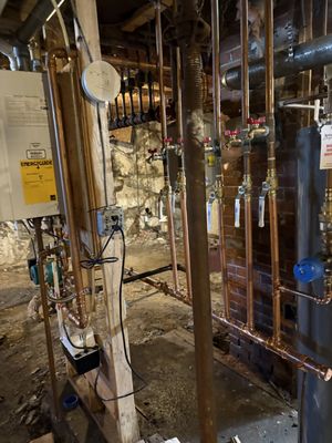 In A Flash Heating and Plumbing Logo