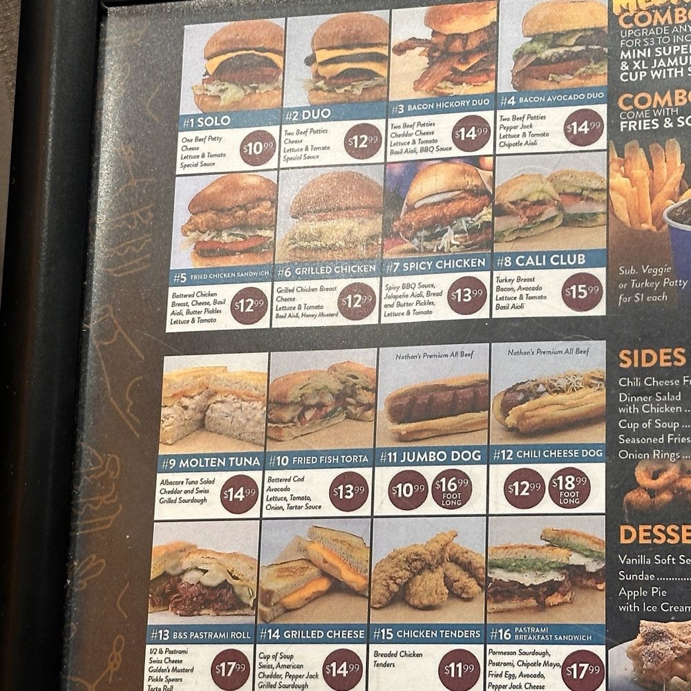Burgers & Shakes - Menu - New American Near Me - Jamul, California