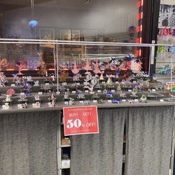 Gift Gallery - The display table my son picked out the dragon and rose from.