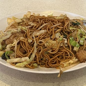 Tasty Noodle House - House Spicy 77. House Seafood Chow Mein with Basil - Shanghainese Near Me - Irvine, California