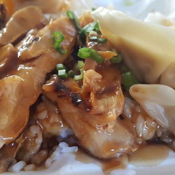 Yo Yo's - Chicken teriyaki w chicken dumplings half order $4.75 +$1.50 for three dumplings - Japanese Near Me - San Francisco, California Yo Yo's - Chicken teriyaki w chicken dumplings half order $4.75 +$1.50 for three dumplings - Japanese Near Me - San Francisco, California