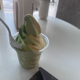 Mango matcha soft serve Mango matcha soft serve