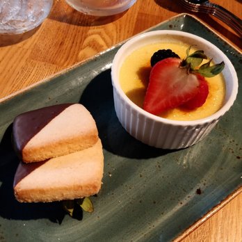 Herringbone Waikiki - Lilikoi créme bruleé and chocolate dipped shortbread cookies. - Seafood Near Me - Honolulu, Hawaii