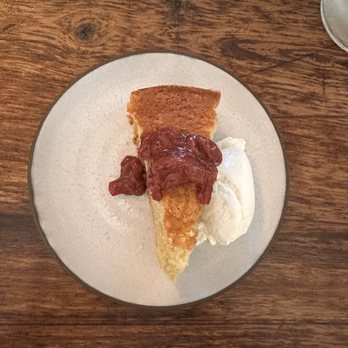Corto - Citrus olive oil cake with strawberry jam & whipped cream - Italian Near Me - Jersey City, New Jersey
