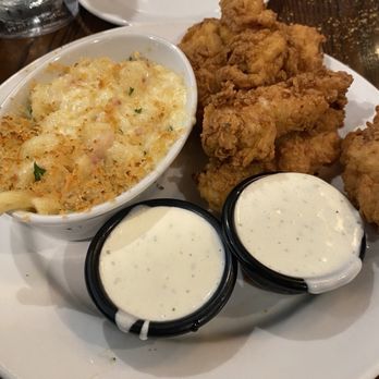 LongHorn Steakhouse - Chicken Tenders with Mac and cheese and ranch dressing. - Steakhouses Near Me - Nashville, Tennessee LongHorn Steakhouse - Chicken Tenders with Mac and cheese and ranch dressing. - Steakhouses Near Me - Nashville, Tennessee