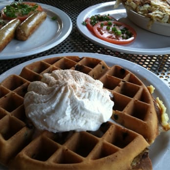 Stacks - Chocolate waffle, pork sausage and potatoes - Breakfast & Brunch Near Me - Burlingame, California Stacks - Chocolate waffle, pork sausage and potatoes - Breakfast & Brunch Near Me - Burlingame, California