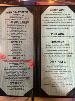 Menu photo 1 The Bebop Boston, MA