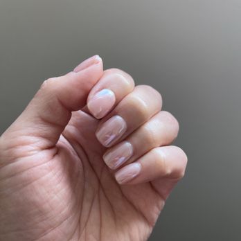 Holly and Hudson - Short gel manicure - sheer pink with chrome. TY Vivian! - Nail Salons Near Me - Manhattan Beach, California Holly and Hudson - Short gel manicure - sheer pink with chrome. TY Vivian! - Nail Salons Near Me - Manhattan Beach, California