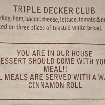 Kendall's Restaurant - Yes!!! Dessert should always come with a meal! - American Near Me - Noble, Oklahoma