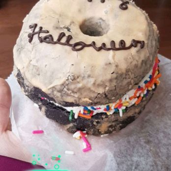 Blackbird Doughnuts - Fenway - Chocolate brioche with vanilla ice cream and sprinkles - Donuts Near Me - Boston, Massachusetts