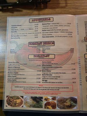 Menu photo 7 Rosita's Place Phoenix, AZ