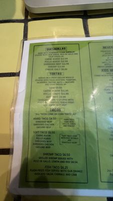 Menu photo 3 Mango's Mexican Cafe Mesa, AZ