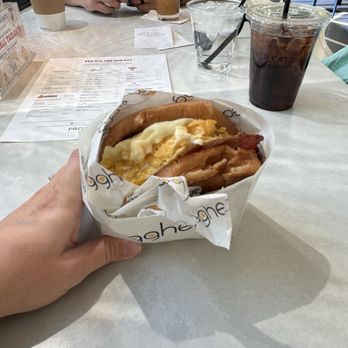Proper Eats Food Hall - Bacon egg and cheddar sandwich from Egghead - Food Court Near Me - Las Vegas, Nevada
