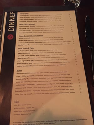 Menu photo 8 Range Restaurant Denver, CO