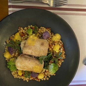 La Bicyclette - Seasonal Fish over Couscous - French Near Me - Carmel, California