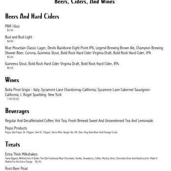 The Nook - Menu page 4 of 4 - American Near Me - Charlottesville, Virginia The Nook - Menu page 4 of 4 - American Near Me - Charlottesville, Virginia