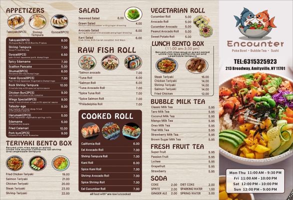 Menu photo 2 Encounter Poke Sushi Amityville, NY