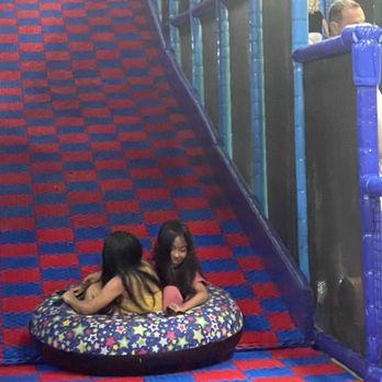 La-la Land - Again, on the tube slide. - Indoor Playcenter Near Me - Boca Raton, Florida