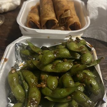 Fusion Restaurant & Bar - Appetizers edamame and eggrolls - Vietnamese Near Me - Riverside, California
