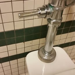 This location has really gone downhill. There is fecal matter behind the toilet that looks like it has been there for months.