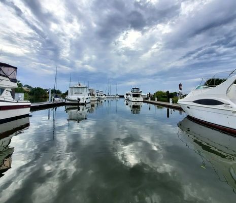 The Houseboats of Seville Harbour by null