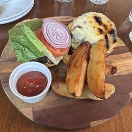 THE "Burger" and fries OMG!! THE "Burger" and fries OMG!!