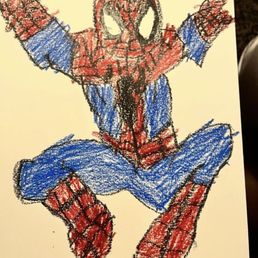 Can you guess who this is ? Drawing by 4 year old Daniel Skinner Can you guess who this is ? Drawing by 4 year old Daniel Skinner
