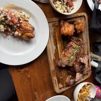 El Churrascaso Grill - Ribeye, chicken, picanha, couscous salad, fries, and rice - Brazilian Near Me - Tampa, Florida El Churrascaso Grill - Ribeye, chicken, picanha, couscous salad, fries, and rice - Brazilian Near Me - Tampa, Florida