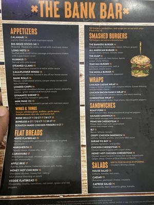 Menu photo 4 The BankBar Gloucester City, NJ Menu photo 4 The BankBar Gloucester City, NJ