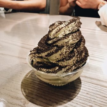 10Q Chicken - Matcha soft serve with Oreo dust - Chicken Shop Near Me - Evanston, Illinois